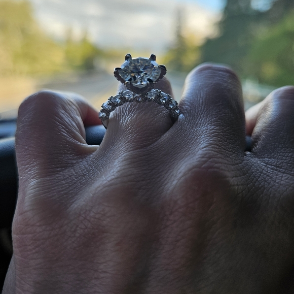 COPY - 3 Carat Moissanite Ring - Picture 5 of 8